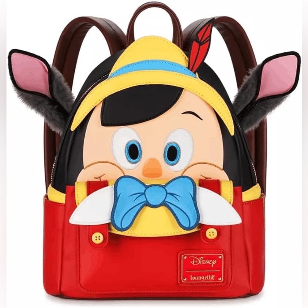 LOUNGEFLY Disney Parks Mini Backpack Disney 100 YRS Celebration Pinocchio 1940